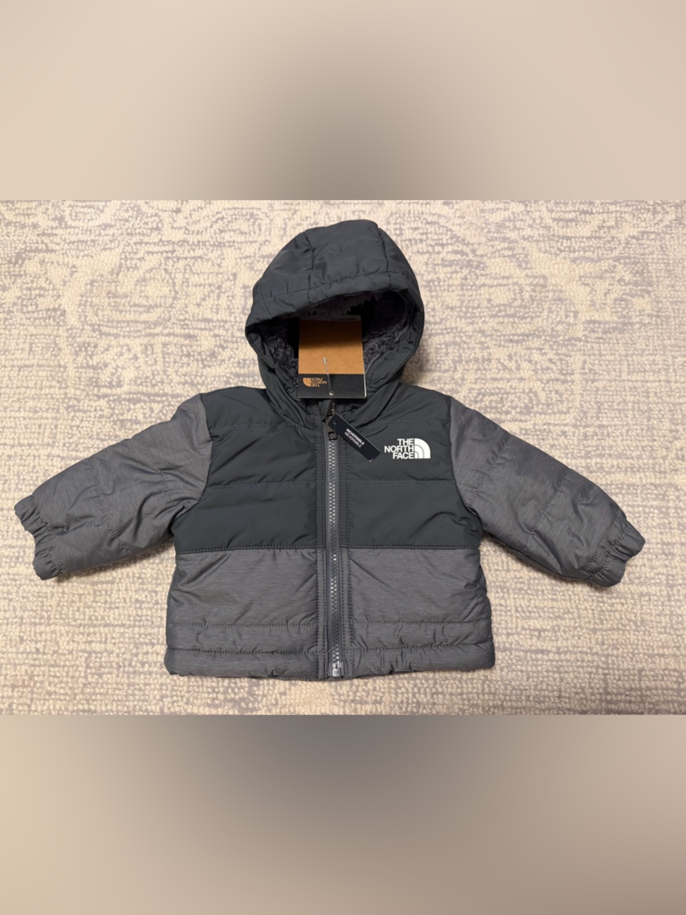 The North Face Baby Reversible Full Zip Hooded Insulated Jacket Infants